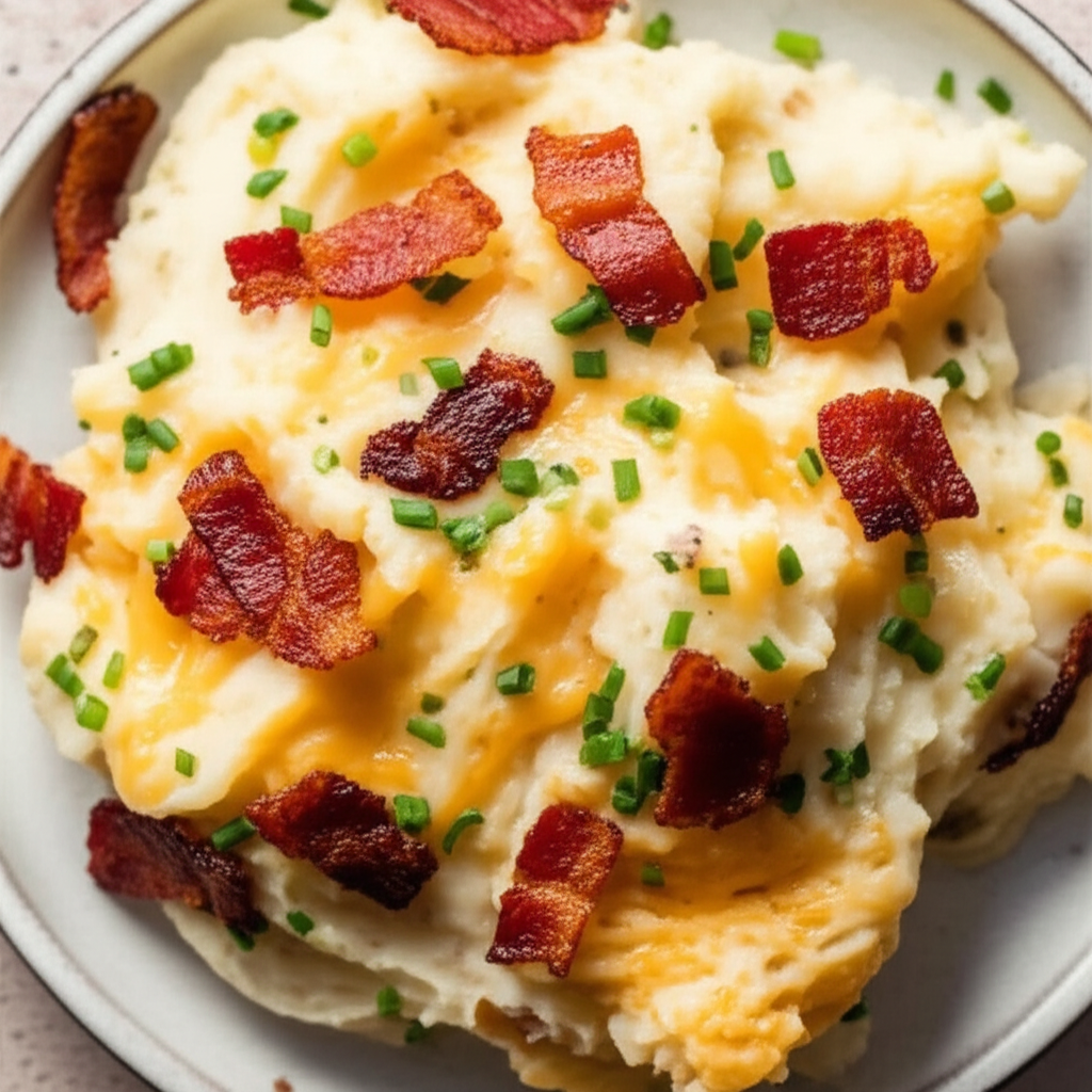 Bacon Cheddar Mashed Potatoes image
