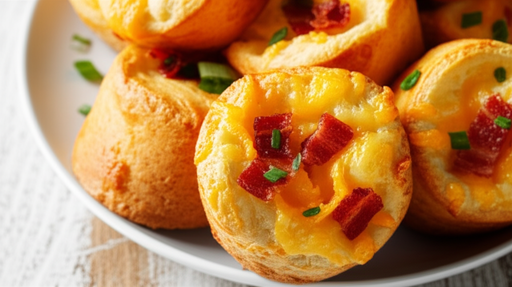Bacon Cheddar Popovers image
