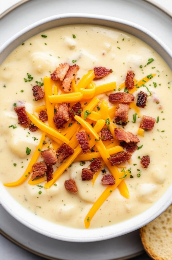 Bacon Cheddar Potato Soup image
