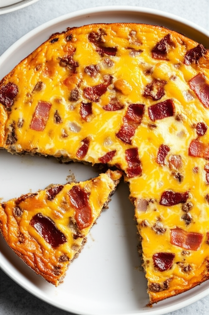 Bacon Cheese Burger Frittata image