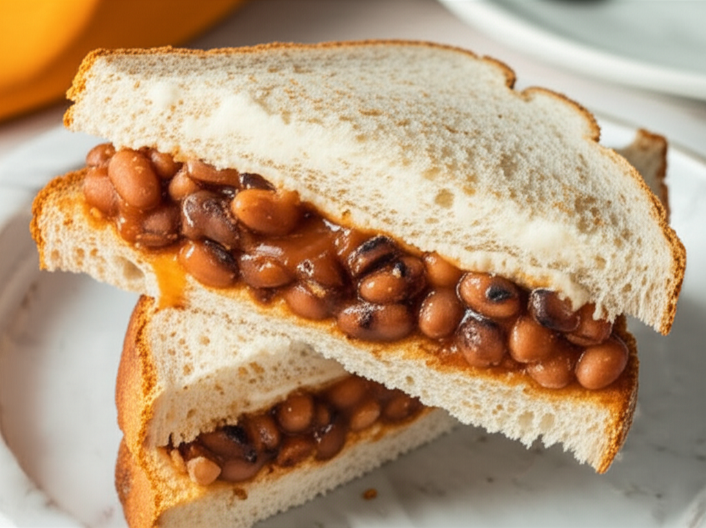 Linda's Bean And Mayonnaise Sandwich Sandwiches image