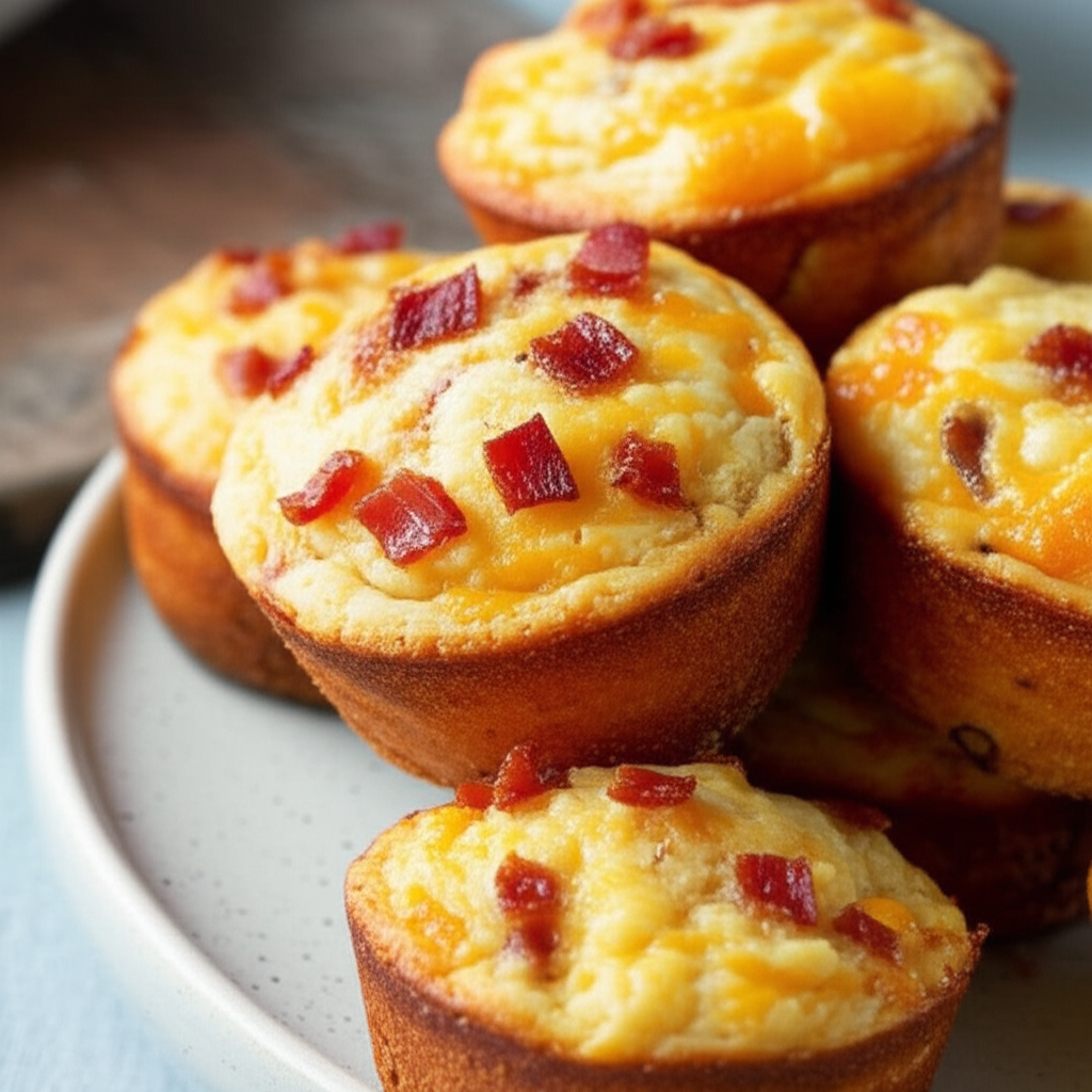 Bacon Cheese Muffins image