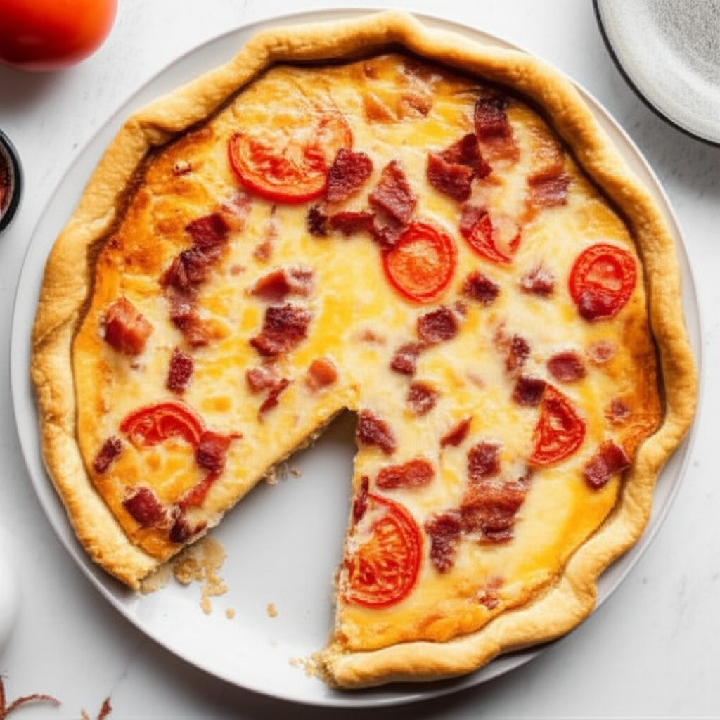 Bacon Cheese Puff Pie image