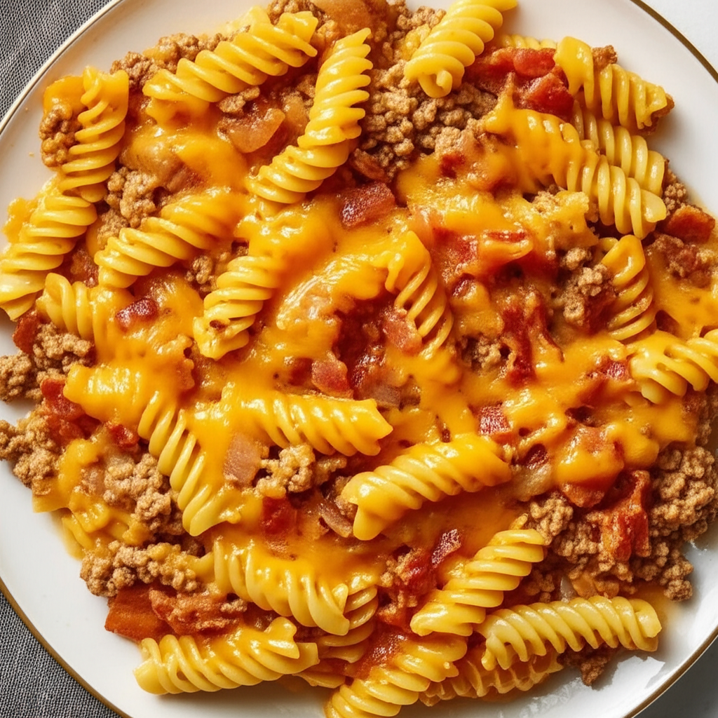 Bacon Cheeseburger Stove Top Casserole image