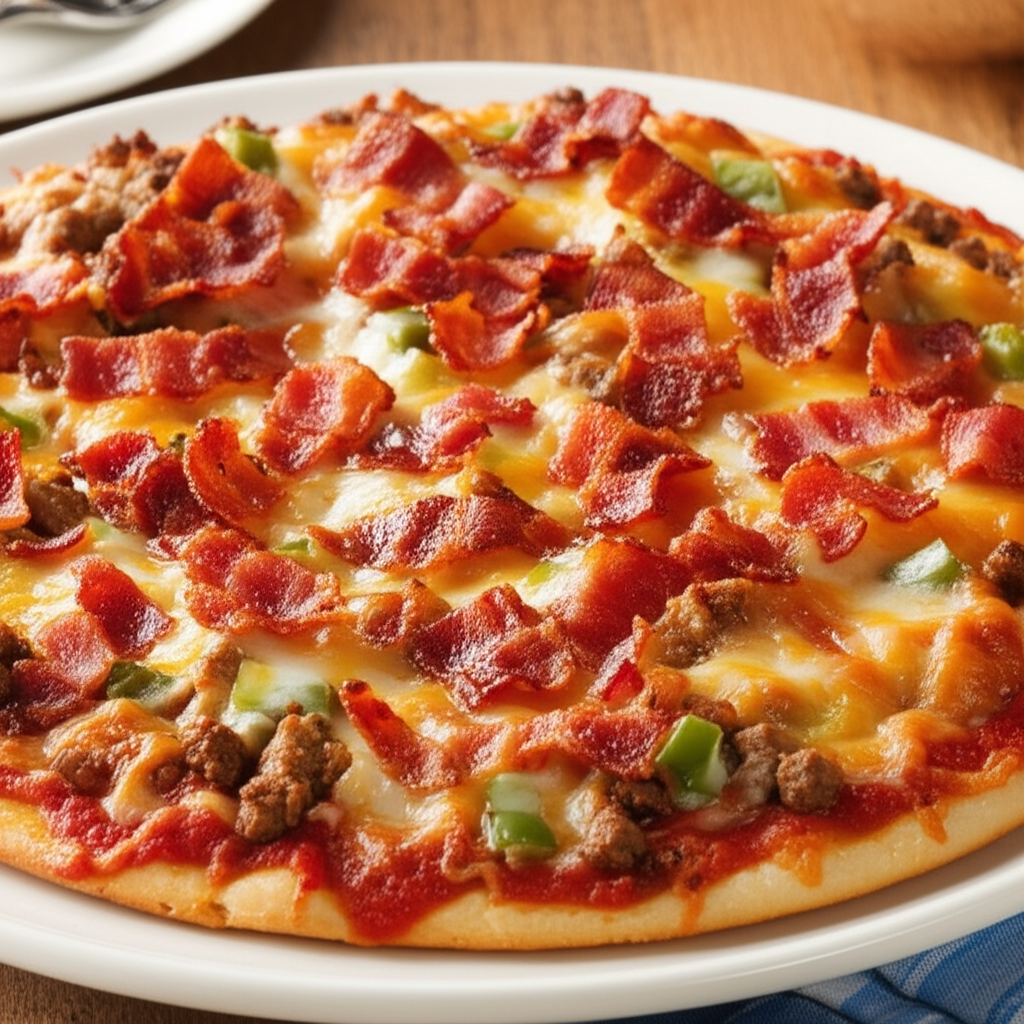Bacon Cheeseburger Pizza image