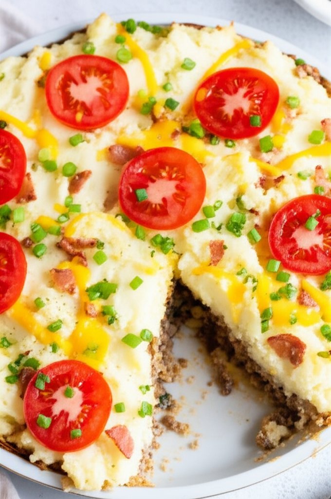 Bacon Cheeseburger Potato Pie image
