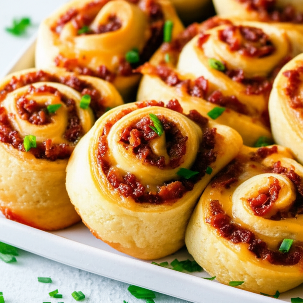Bacon Cheeseburger Puff Rolls image