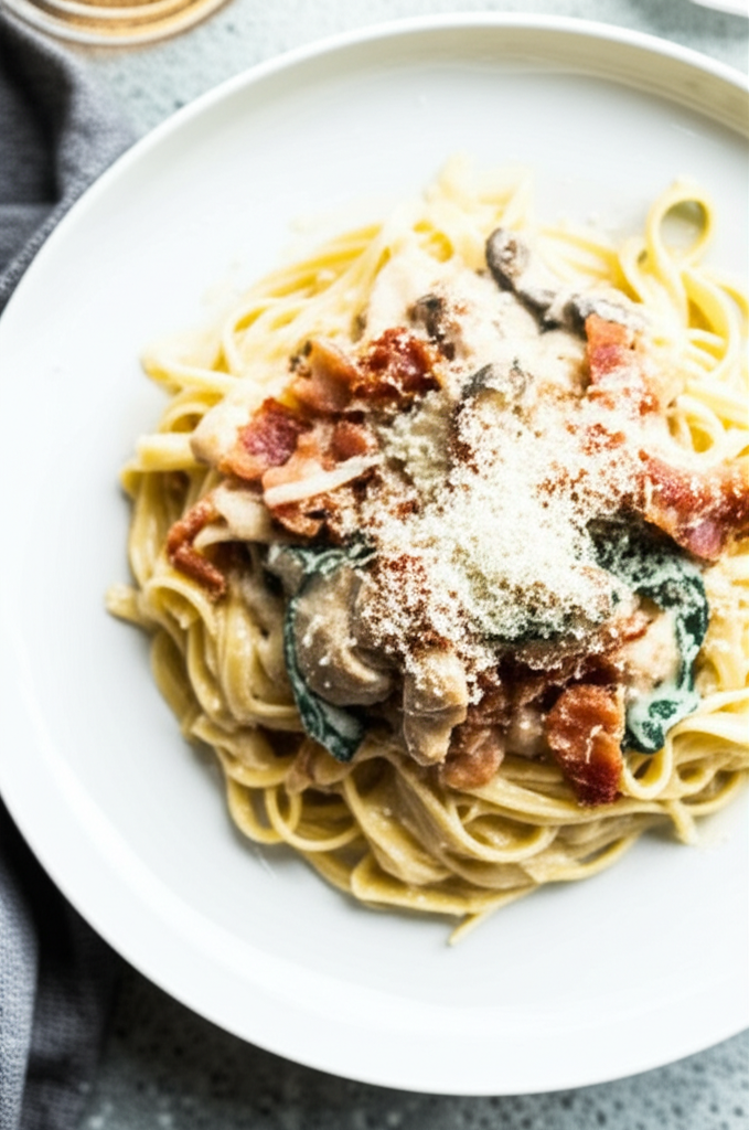 Bacon Chicken Alfredo Fettuccine image