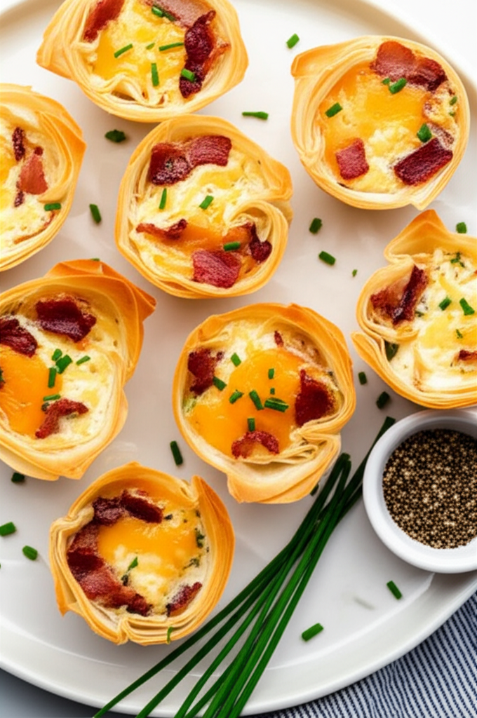 Bacon Egg Phyllo Mini Pies image