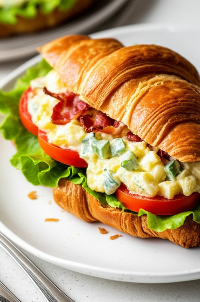 Bacon Egg Salad Croissants image