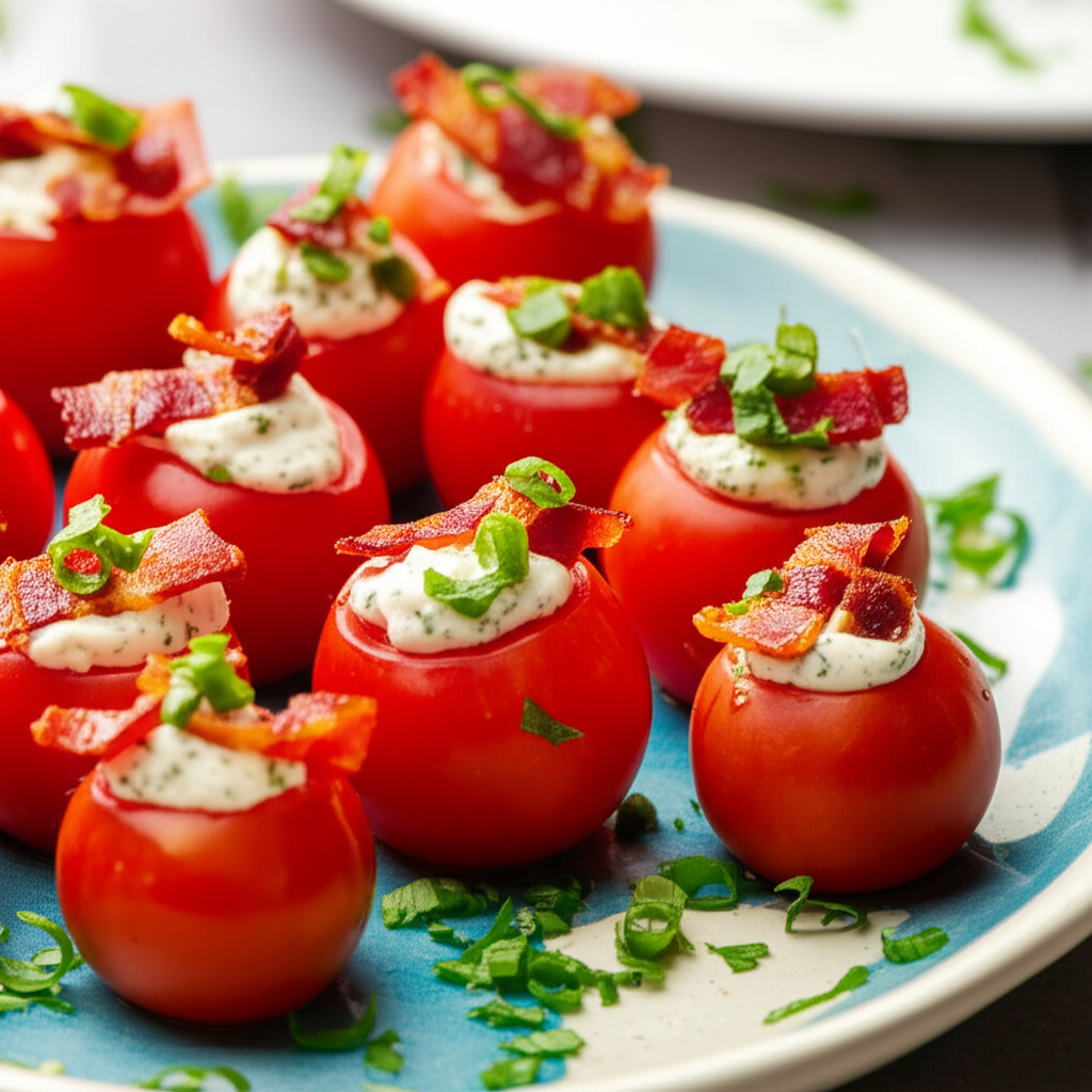 Bacon Filled Cherry Tomatoes image