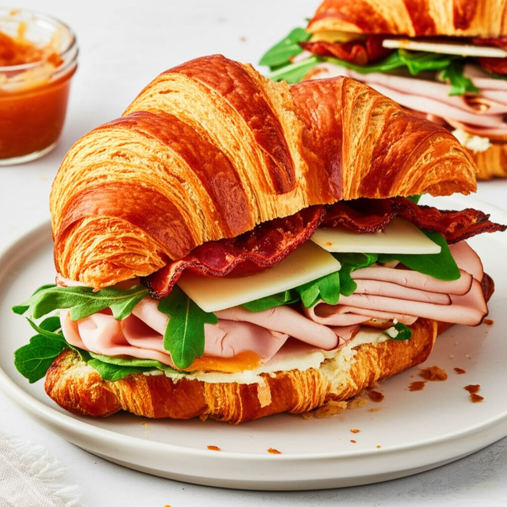 Bacon Horseradish Turkey Sandwiches image