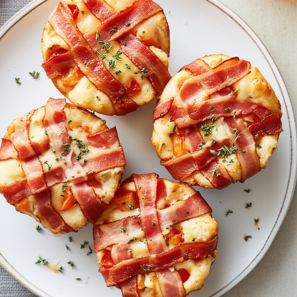 Bacon Lattice Tomato Muffins Rsc image