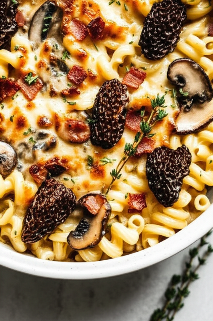 Bacon Mushroom Pasta Bake image