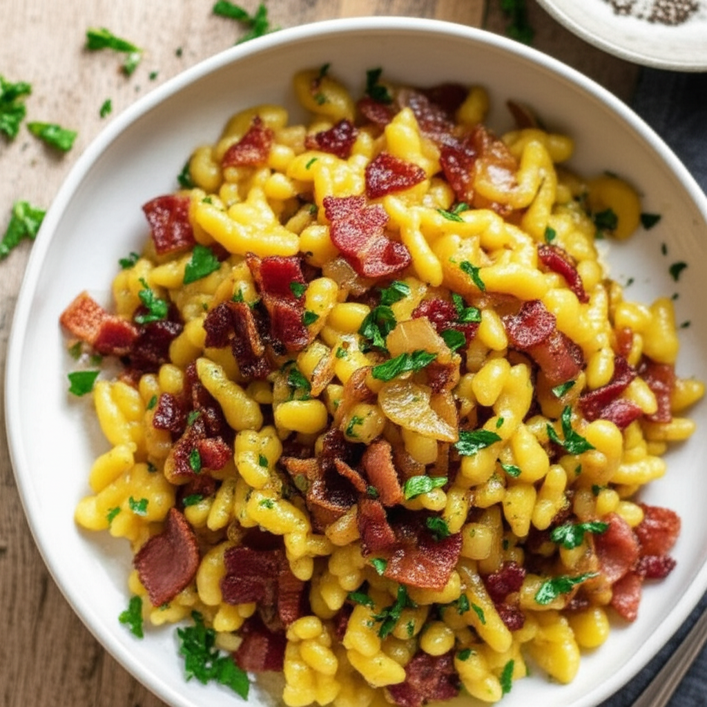 Bacon Onion Spaetzle image