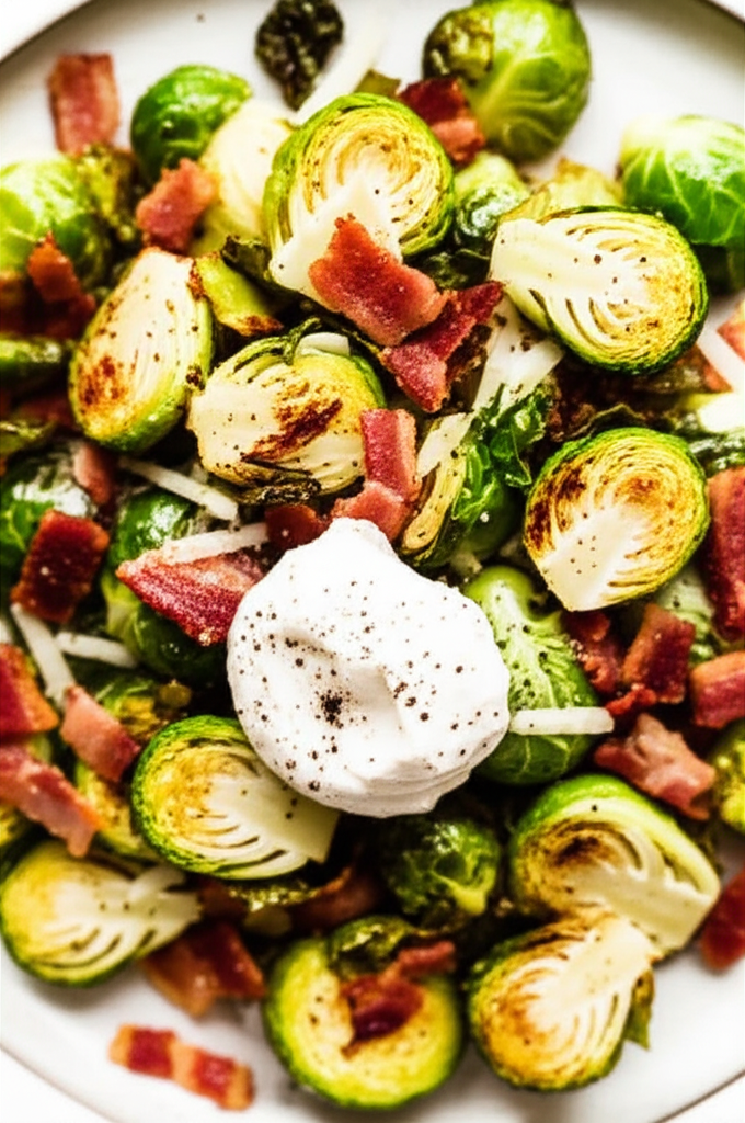 Bacon Parmesan Brussels Sprouts image