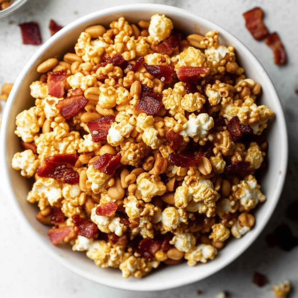 Bacon Peanut Caramel Corn image