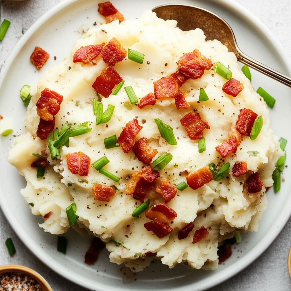 Bacon Scallion Mashed Potatoes Like Applebee S image
