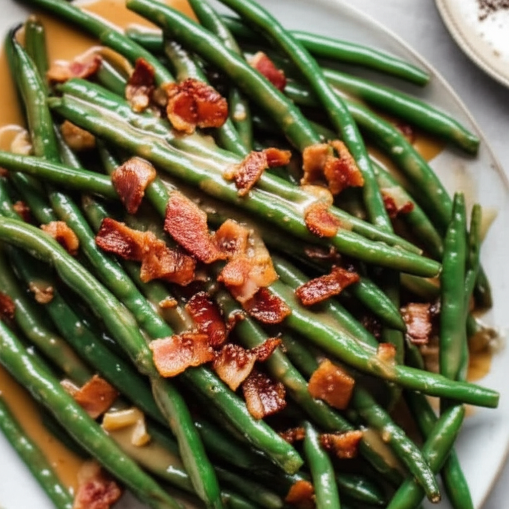 Bacon Smothered Green Beans image