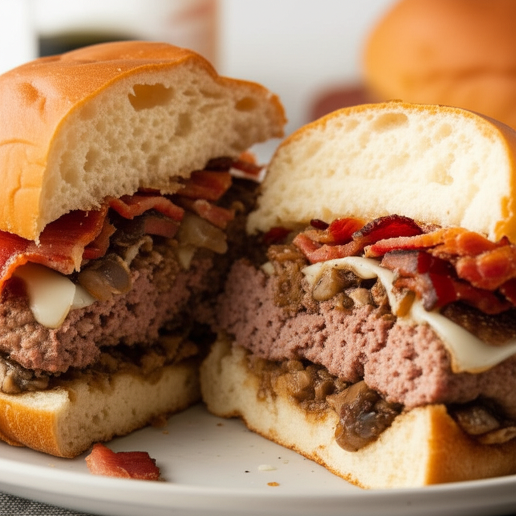 Bacon Stuffed Burgers image