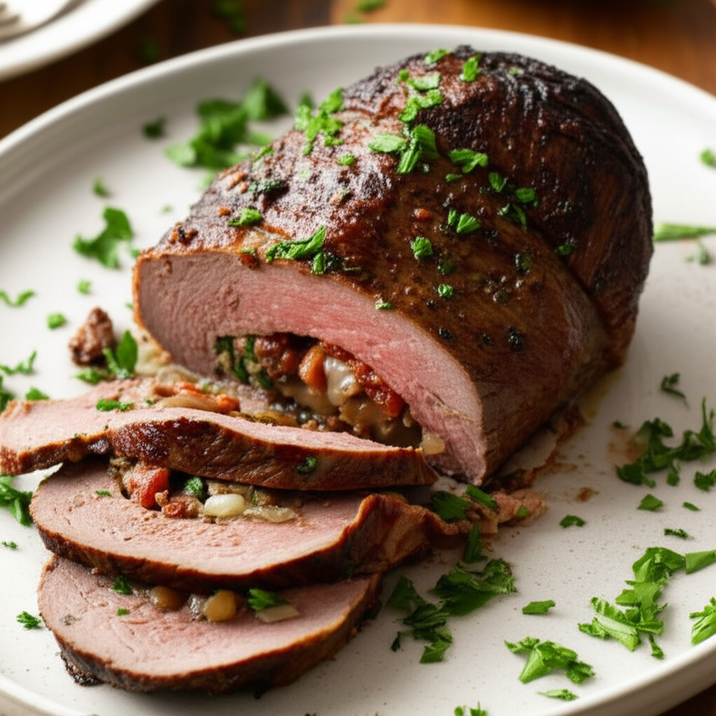 Bacon Stuffed Flank Steak image