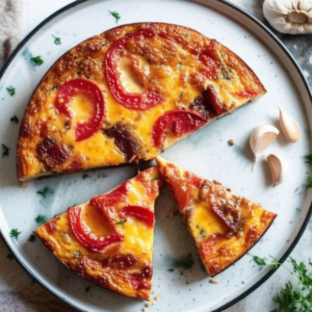 Bacon Tomato Frittata image