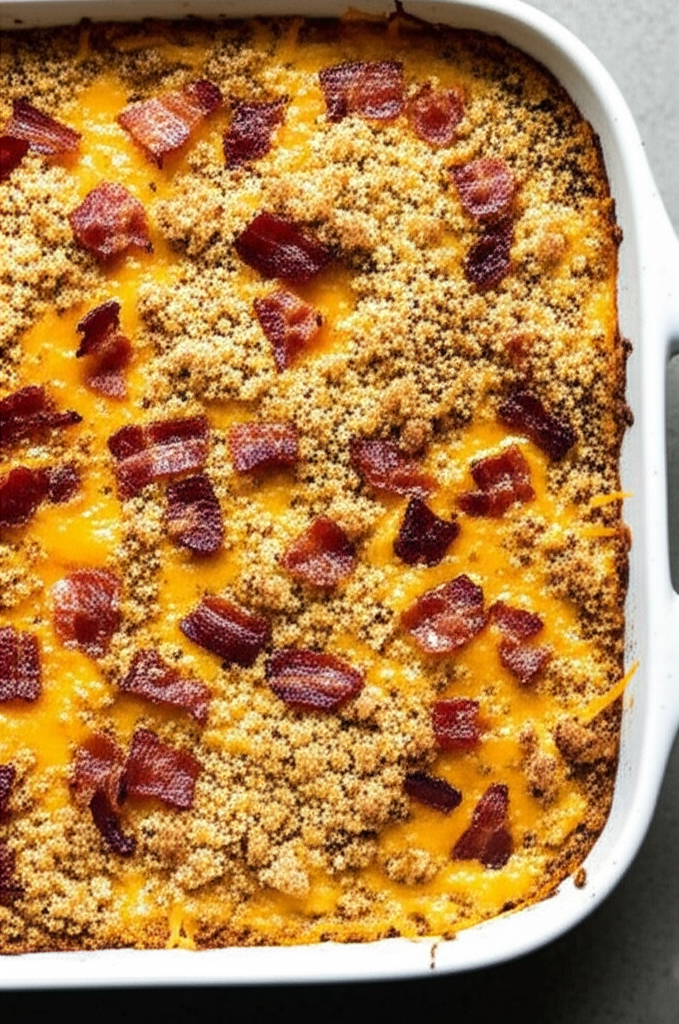 Bacon Topped Squash Casserole image