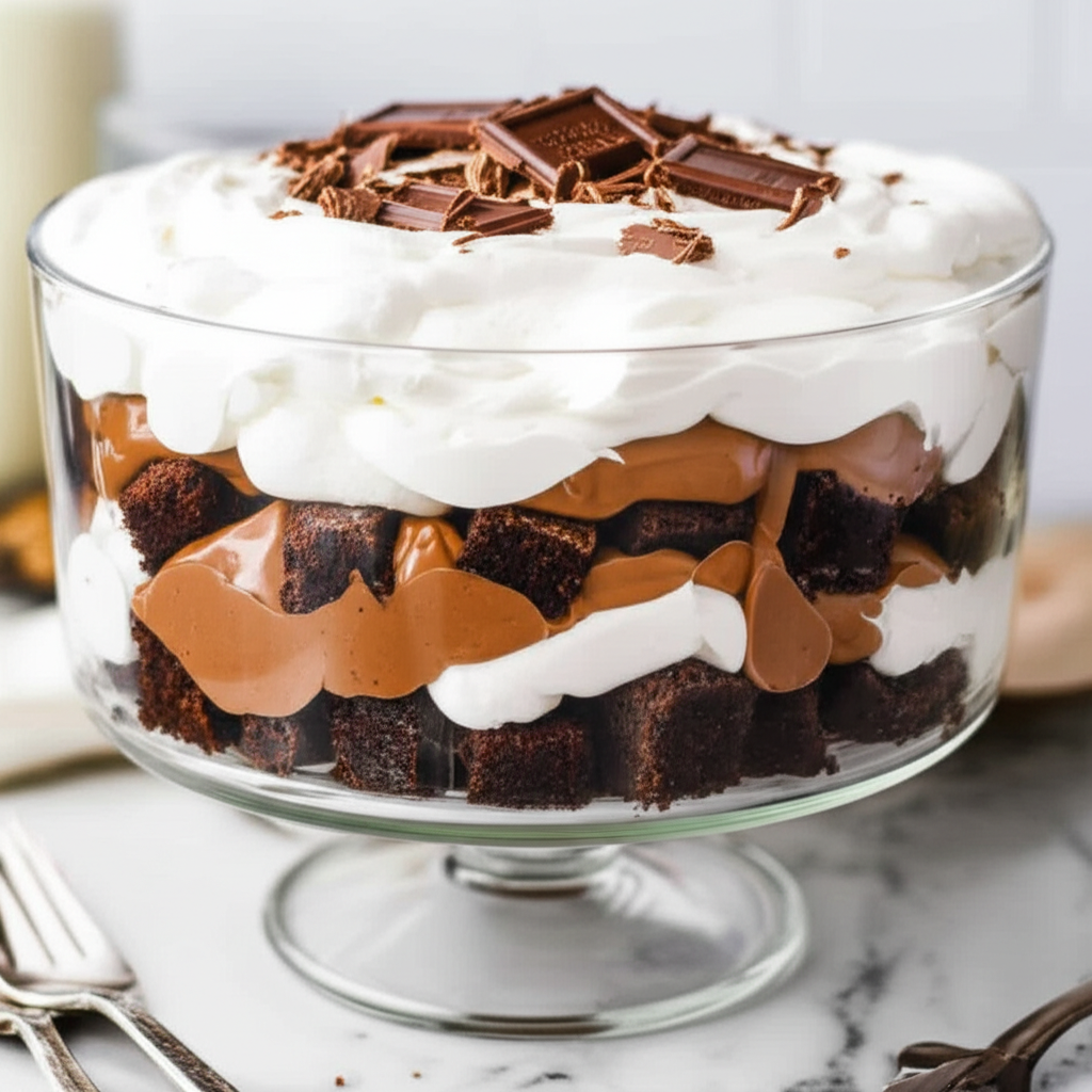 Low Cal Low Fat Easy Chocolate Trifle image