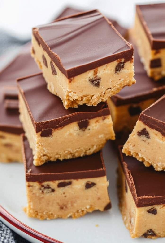 3 Layer Chocolate Peanut Butter Bars image