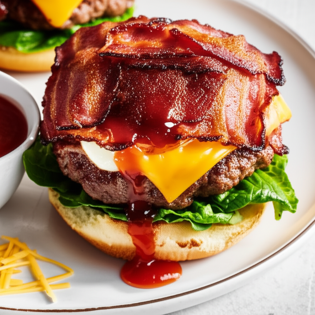 Bacon Wrapped Cheeseburgers image