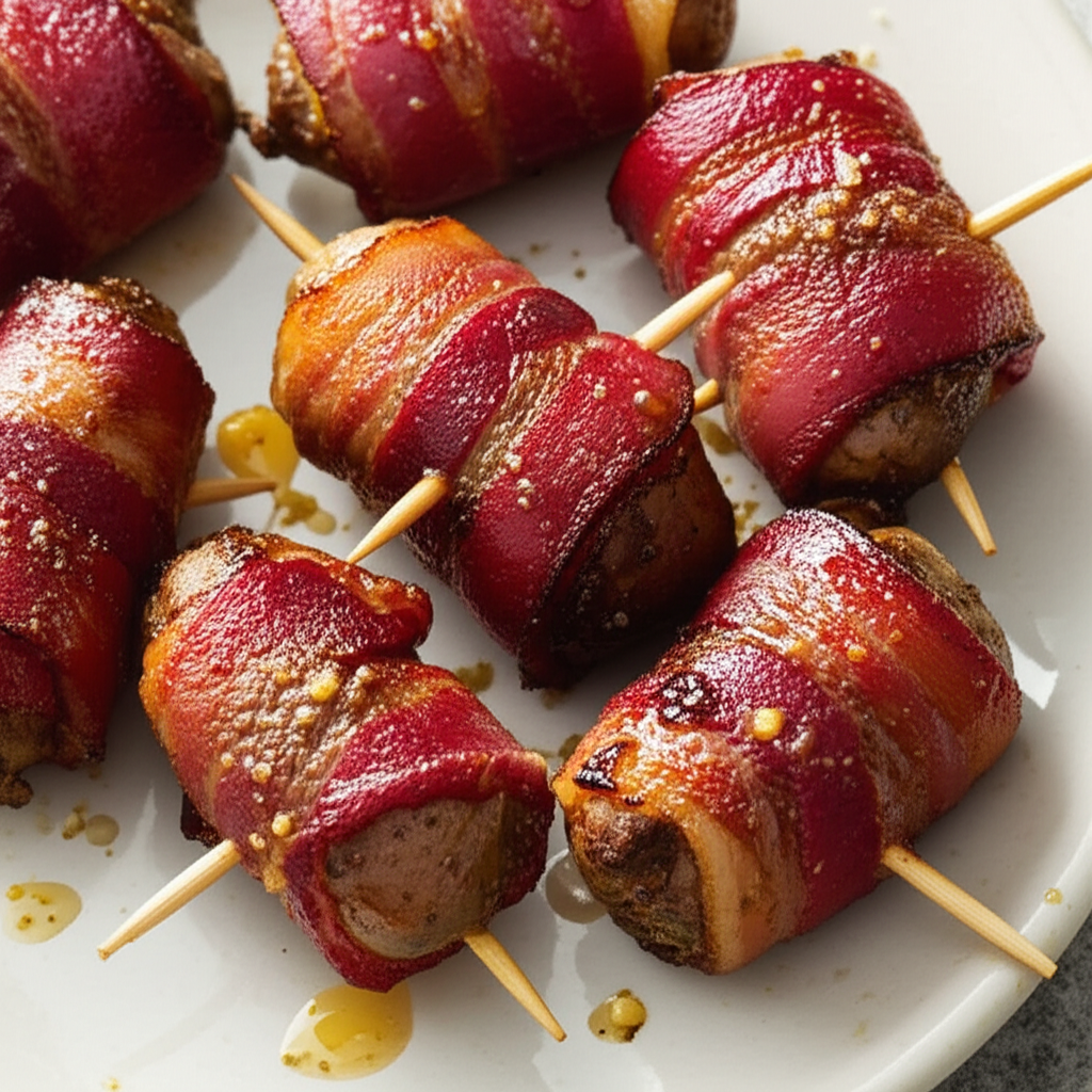 Bacon Wrapped Chicken Livers image