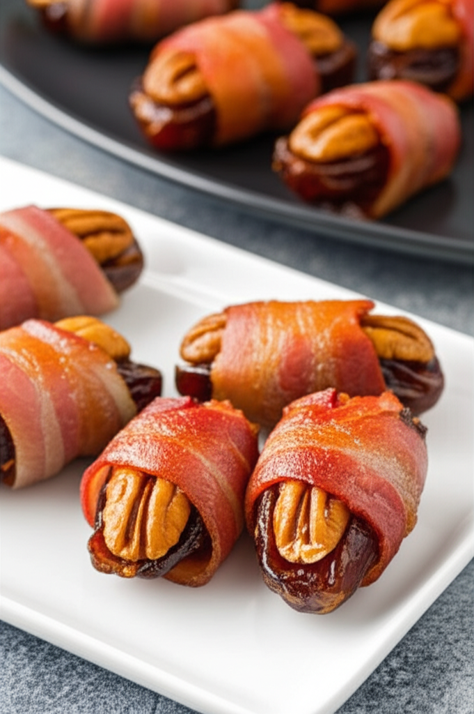 Bacon Wrapped Dates With Pecans image