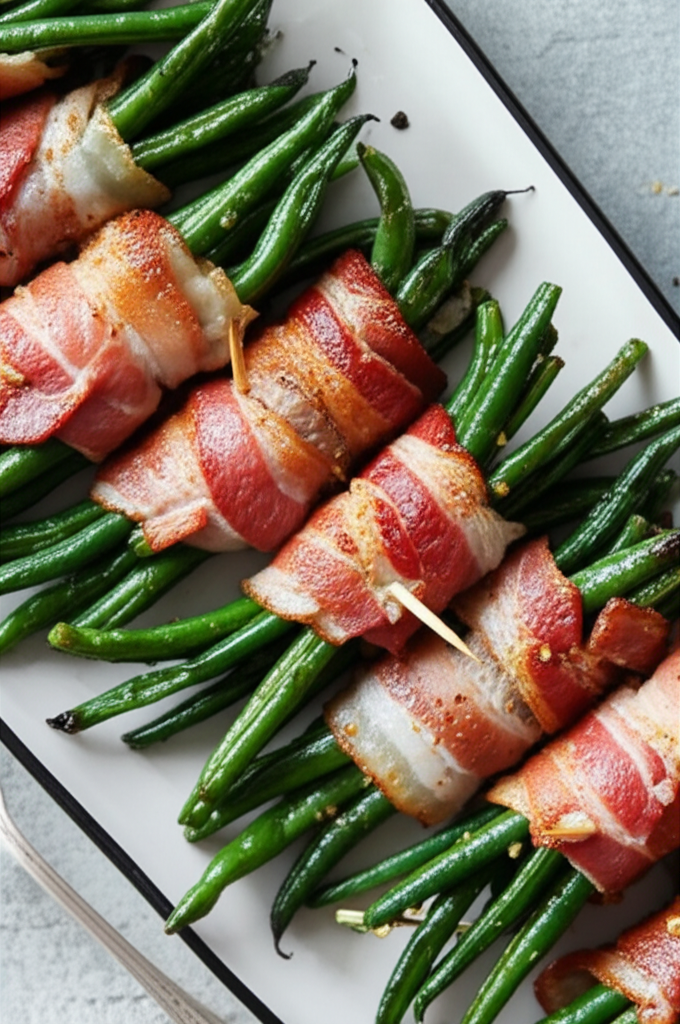 Bacon Wrapped Green Beans Bundles image