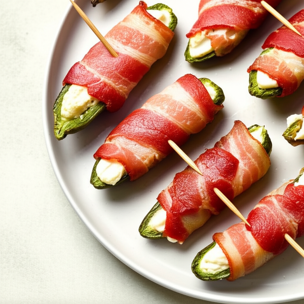 Bacon Wrapped Jalapeno Peppers image