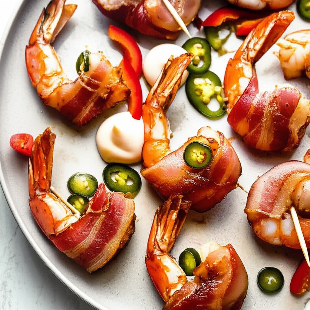 Bacon Wrapped Shrimp With Jalapeno image