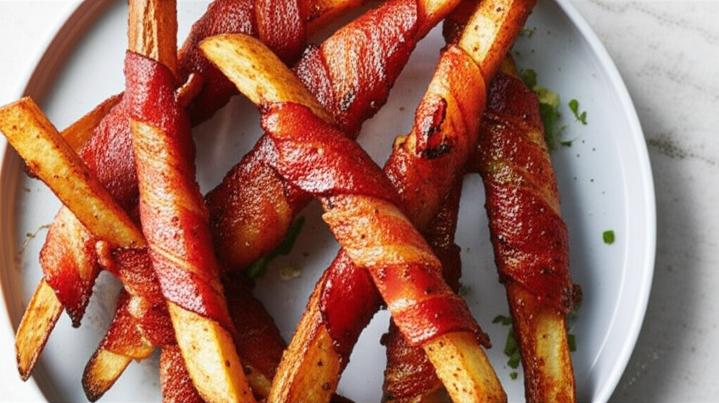 Bacon Wrapped Steak Fries image