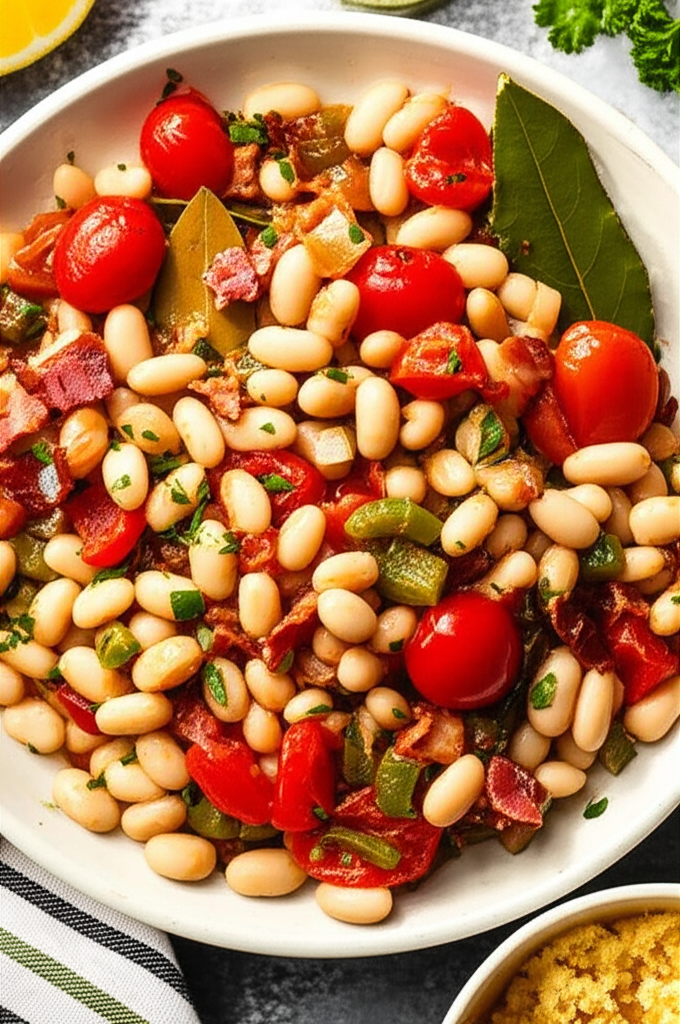 Bacon Butter Beans And Tomatoes image