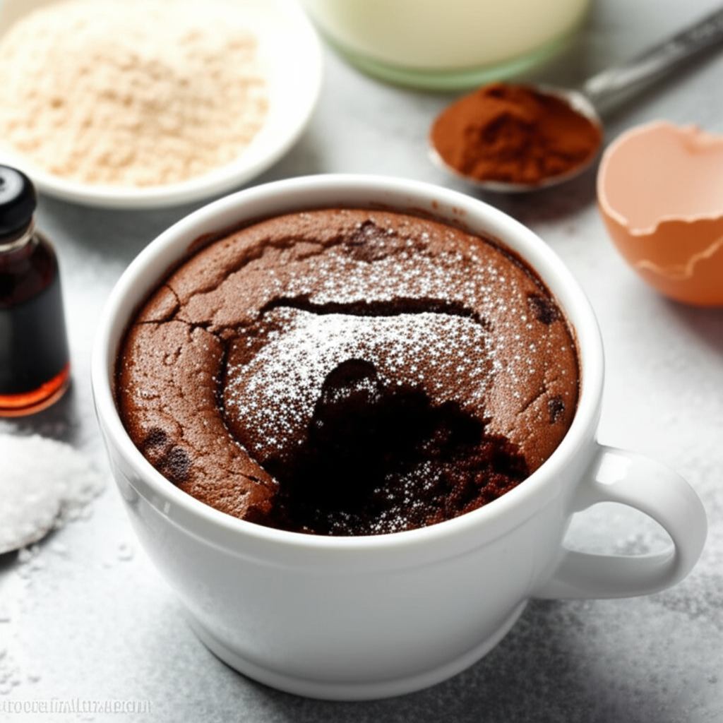 3 Minute Chocolate Cake In A Cup image