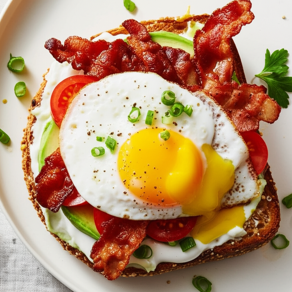 Bacon Egg Avocado Sandwich Paula Deen image