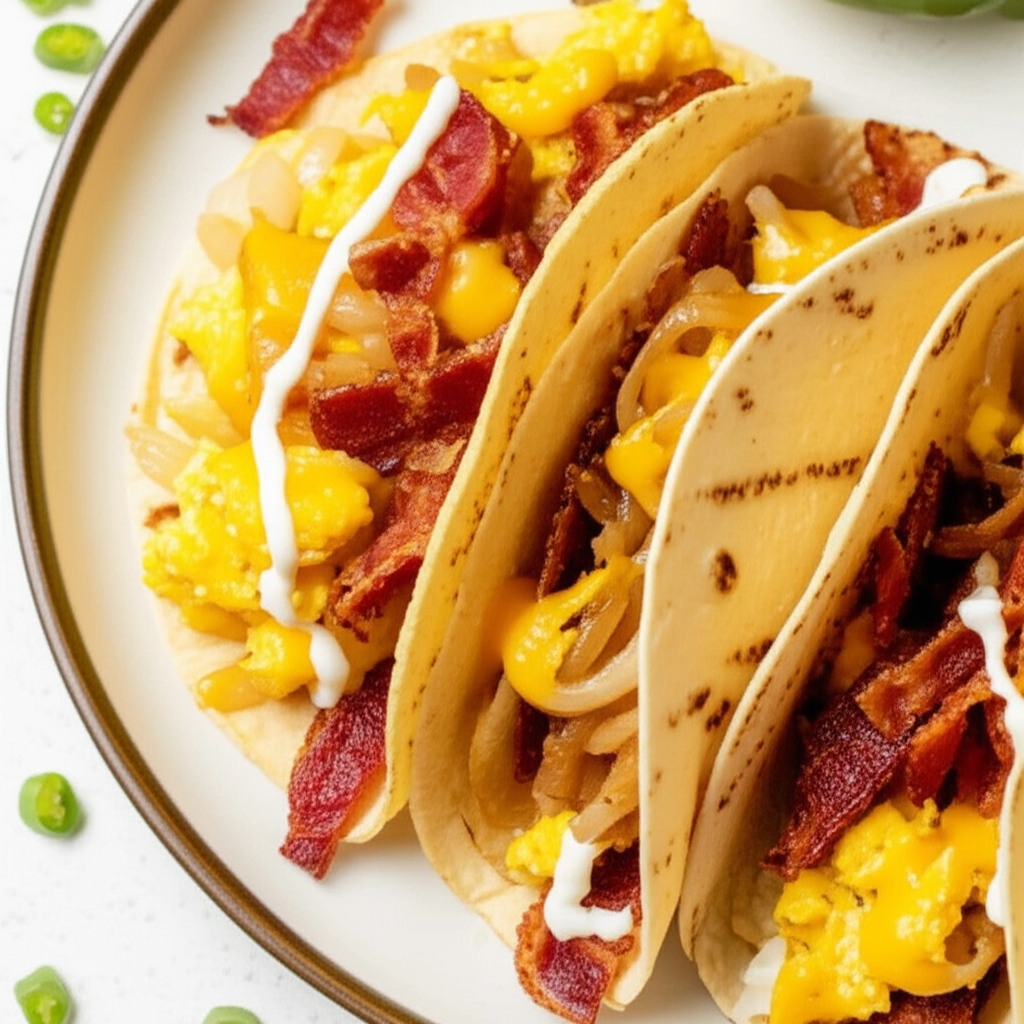 Bacon Egg Cheese Tacos image