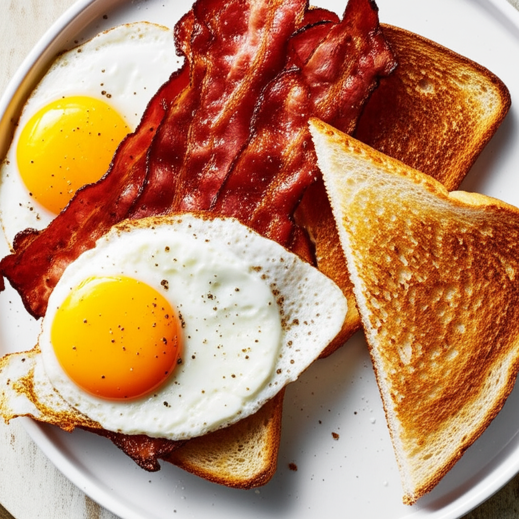 Bacon Eggs And Toast My Version image