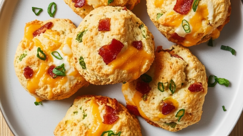 Bacon Green Onion And Cheddar Biscuits Emeril Lagasse image