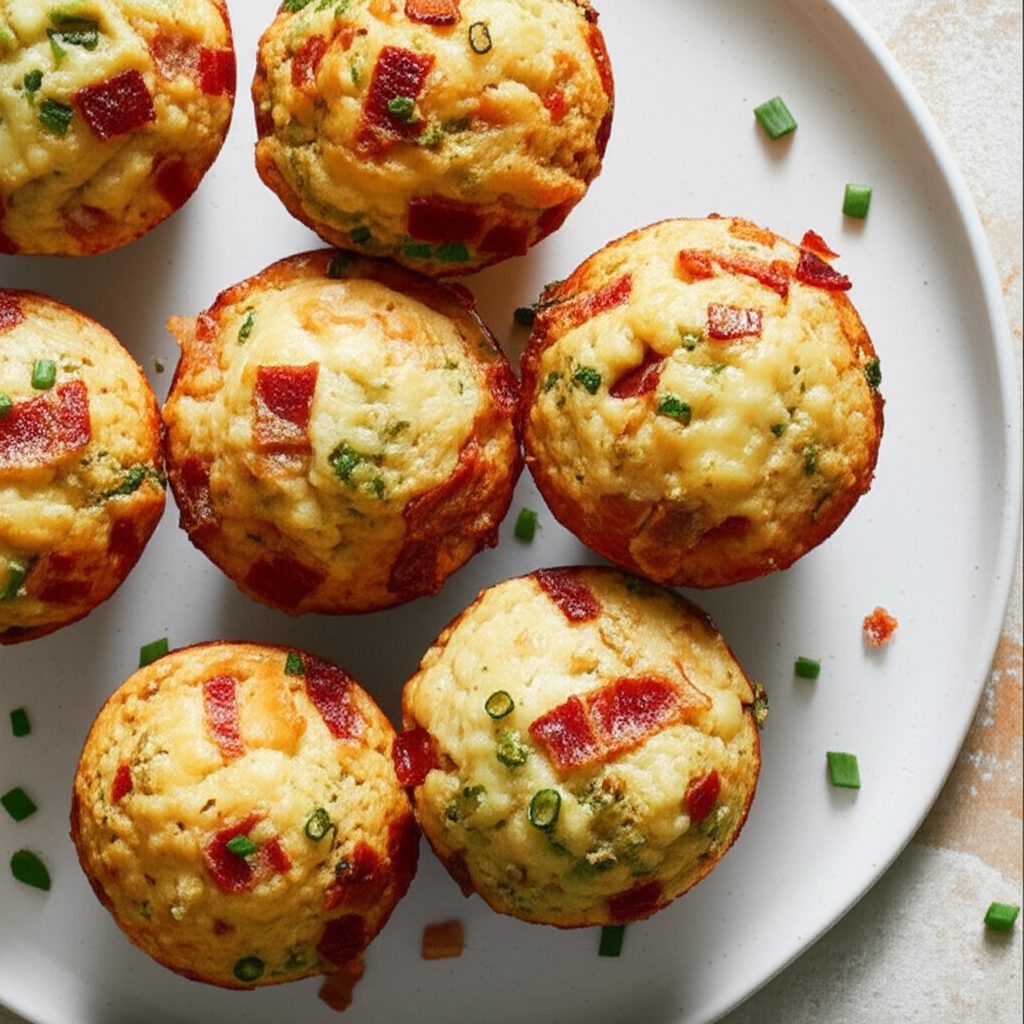 Bacon Gruyre And Scallion Muffins image