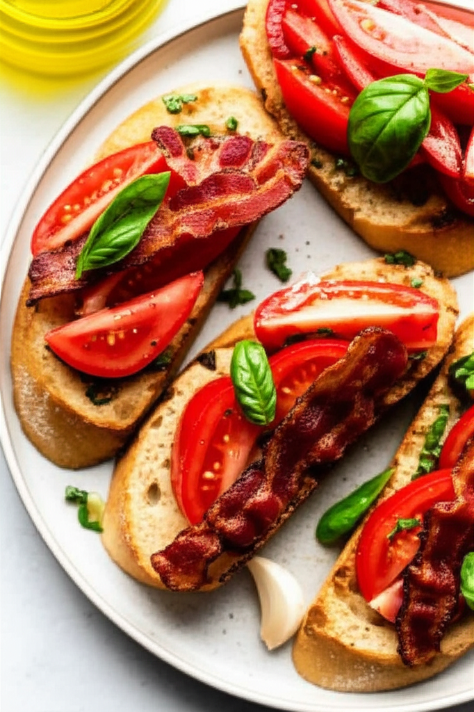 Bacon Lettuce And Tomato Bruschetta image