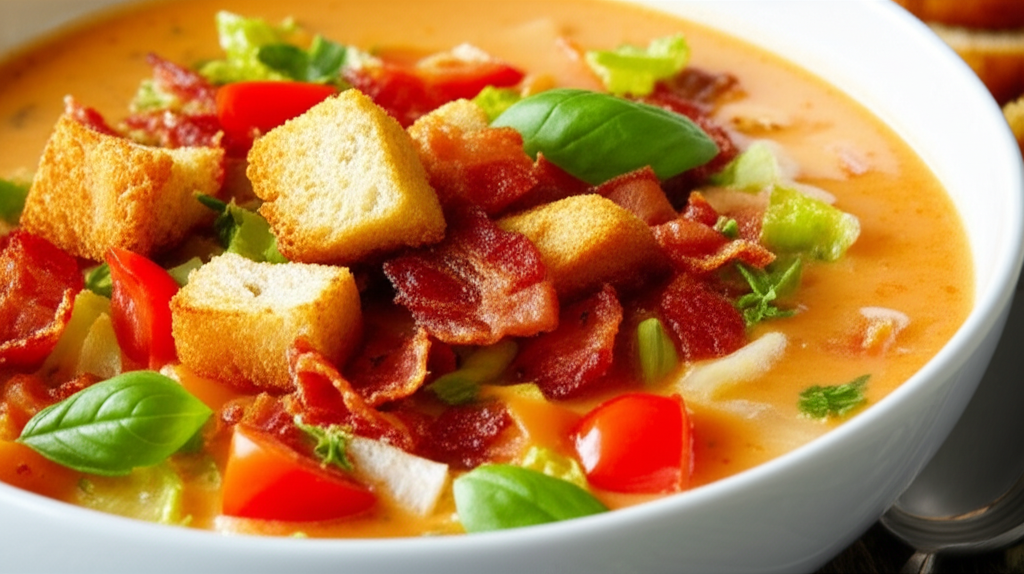 Bacon Lettuce And Tomato Sandwich Soup image