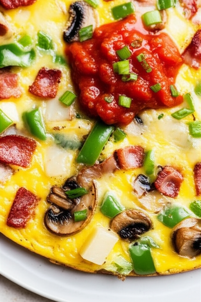 Bacon Pepper And Potato Frittata image