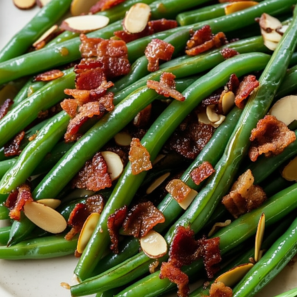 Bacon Almond Green Beans image