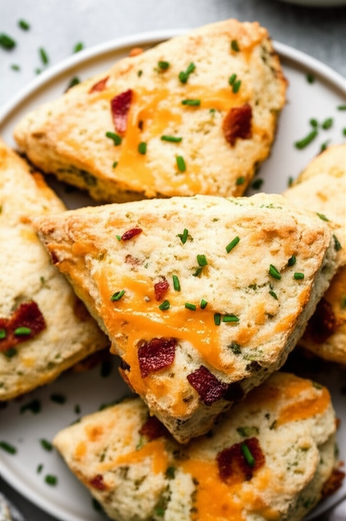 Bacon Cheddar Chive Scones image