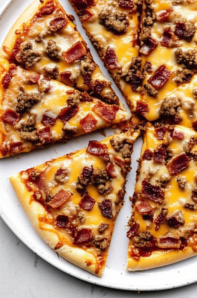 Bacon Cheeseburger Pizza image