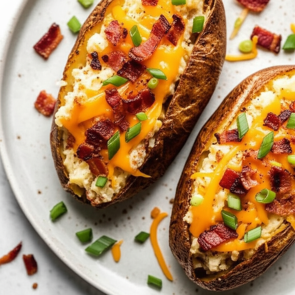 Bacon Chipotle Twice Baked Potatoes image